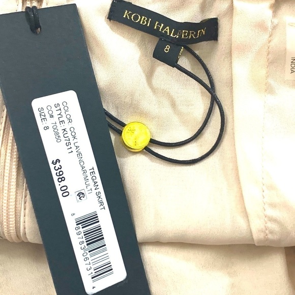 Kobi Halperin NWT Tegan Floral Fit-&-Flare Spring Skirt Navy Ivory Blush… - Picture 10 of 14